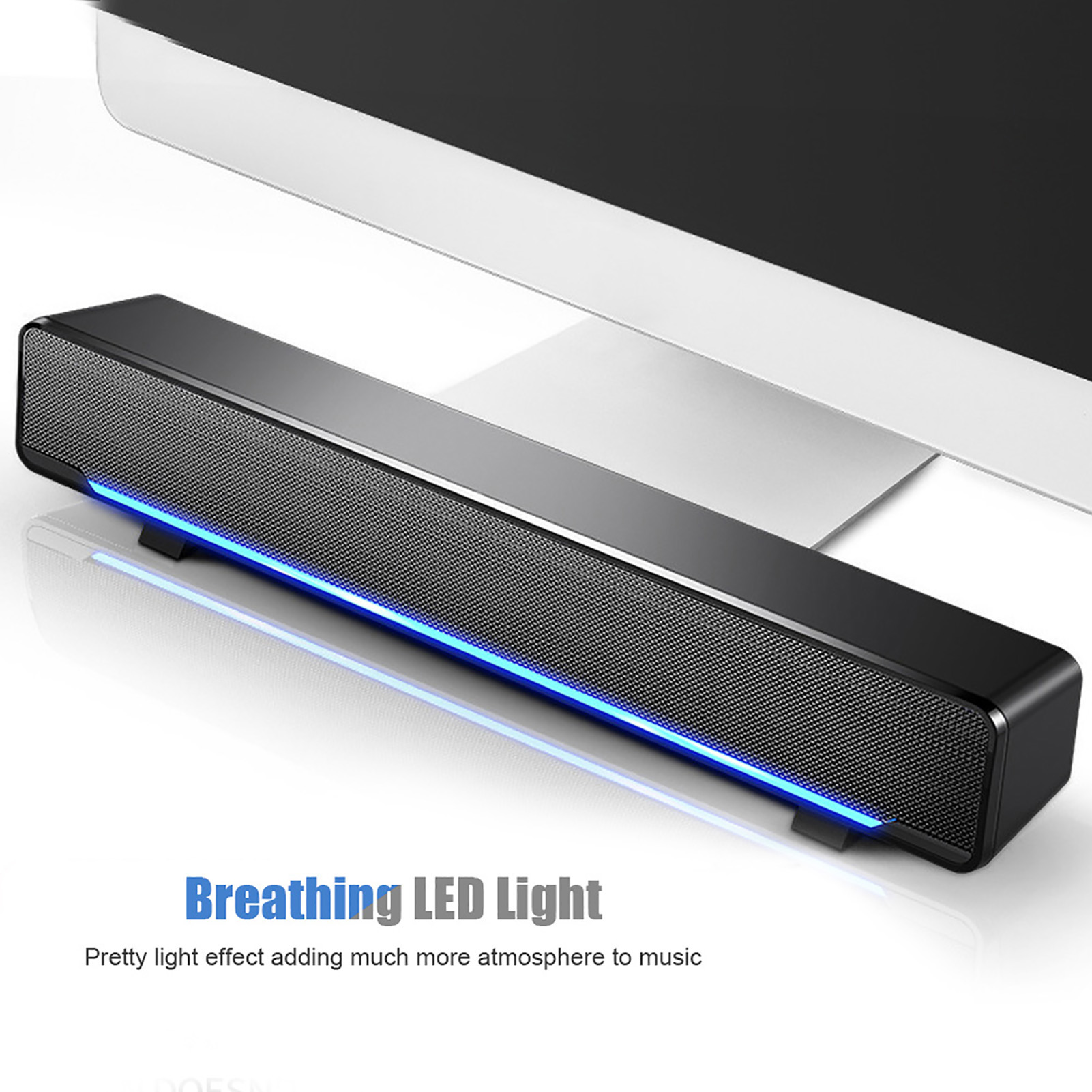 Audio Music Center - Taşınabilir Soundbar USB Kablolu Stereo Soundbar