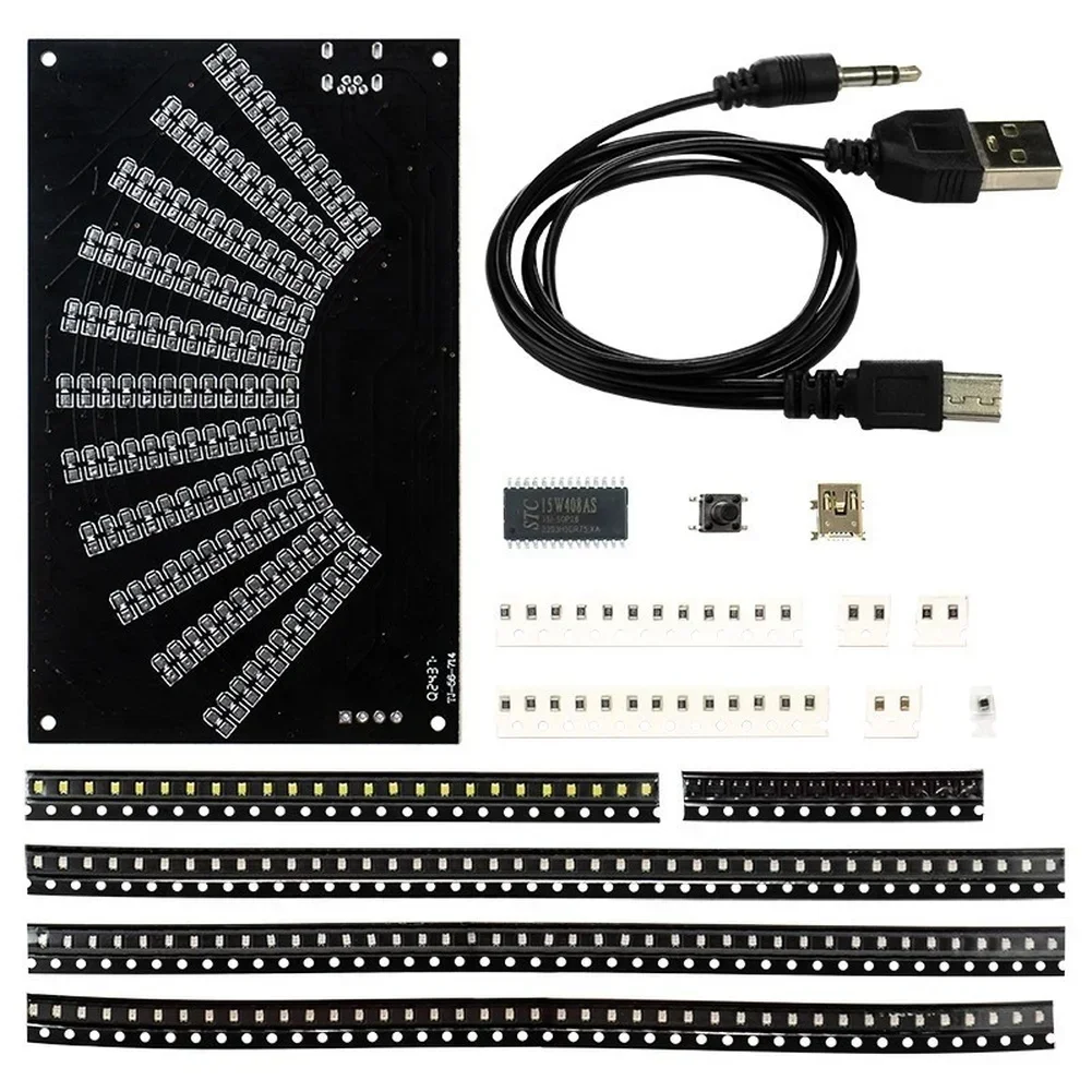 Audio Music Visualizer - DIY LED Müzik Spektrum Gösterge Kiti,