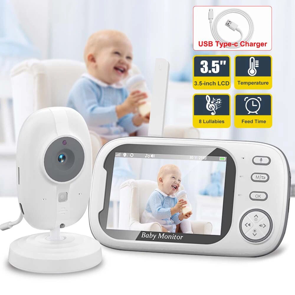 Audio Music Videos - 3.5 ''Video bebek izleme monitörü 2.4G