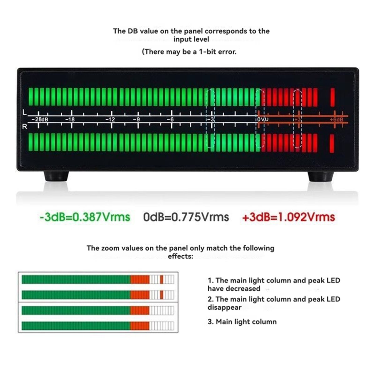 Audio Music Visualizer - A40I VU56-PRO Çift Kanallı Müzik Spektrum