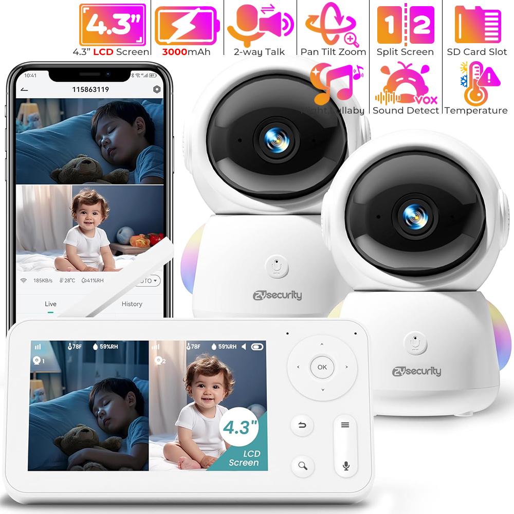 Audio Music Visualizer - 2 Kamera ve Sesli 2K Bebek