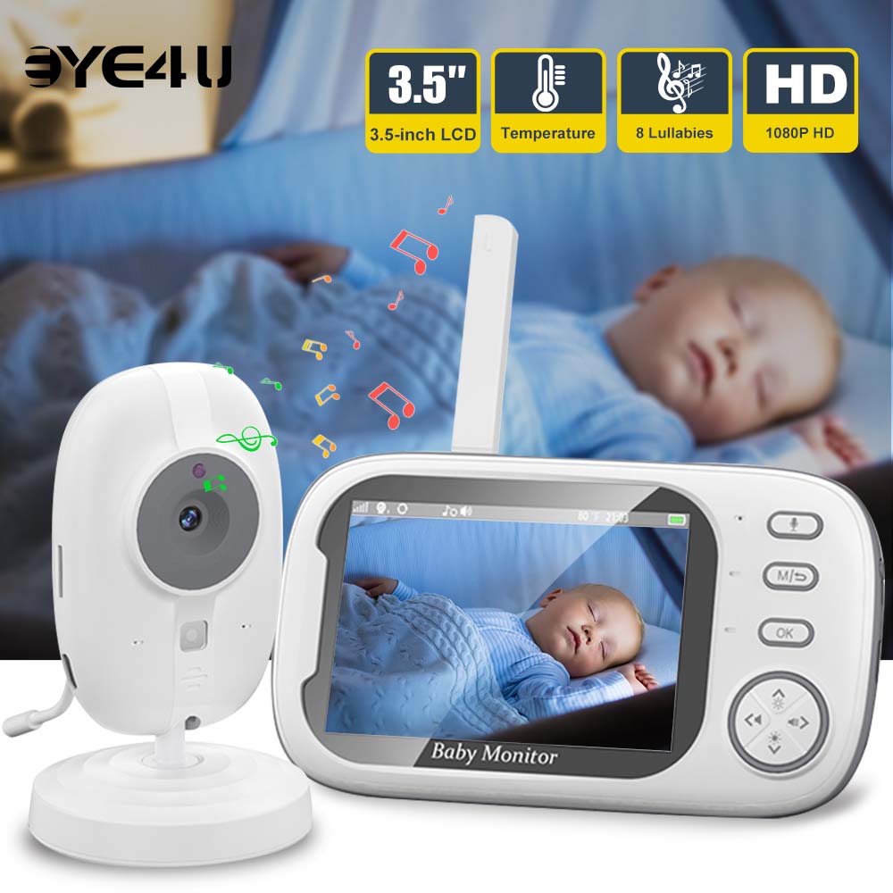 Audio Music Videos - 3.5'' Video bebek izleme monitörü 2.4G