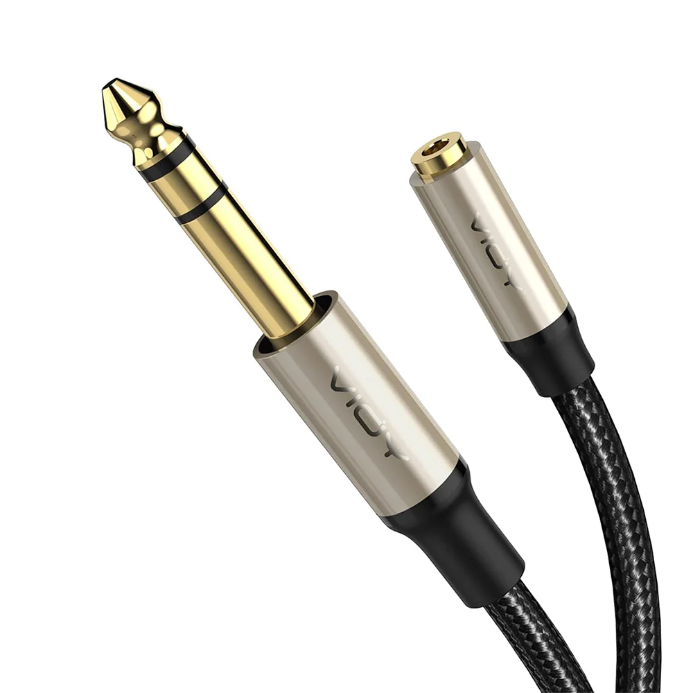 Audio Music Mixer - 6.35mm 3.5mm Kulaklık Adaptörü 1/4 Erkek