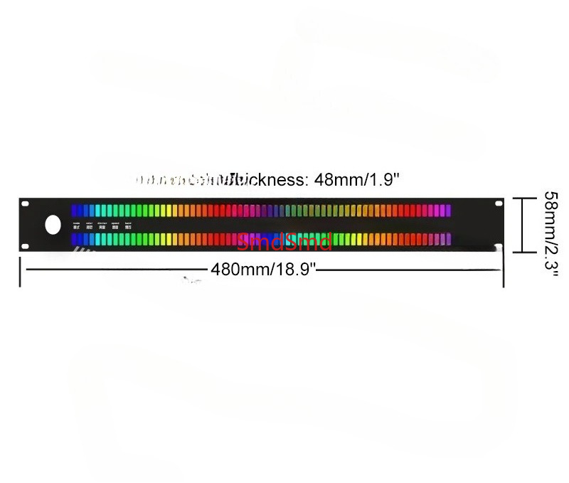 Audio Music Visualizer - 128 Işıklı LED Müzik Spektrum Göstergesi