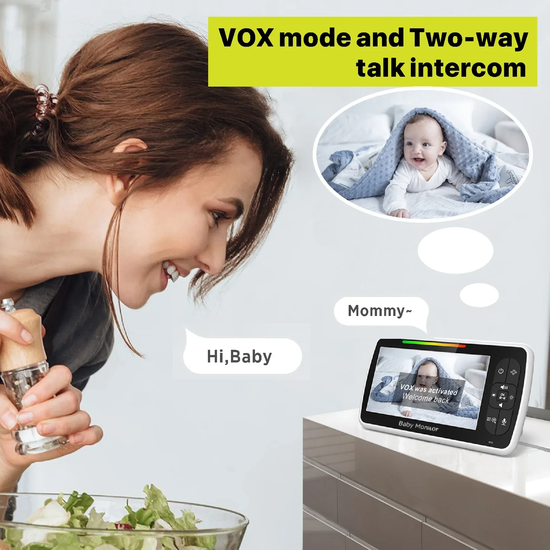 5.0 inç Video Bebek Monitörü,  - Audio Music Videos incelemesi ve fiyatı