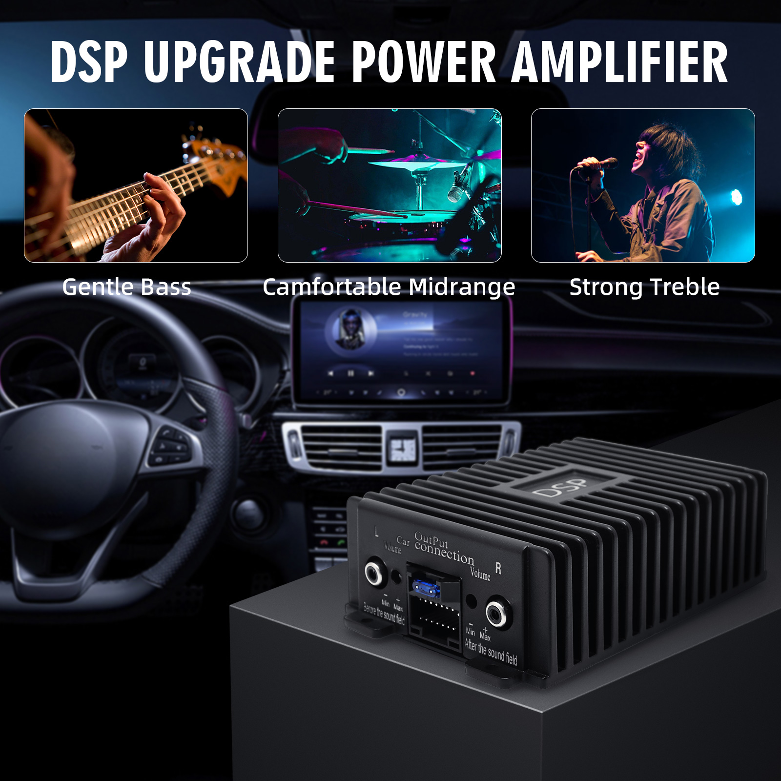 Araba DSP 4 Kanal Radyo Amplif - Audio Music Equalizer incelemesi ve fiyatı