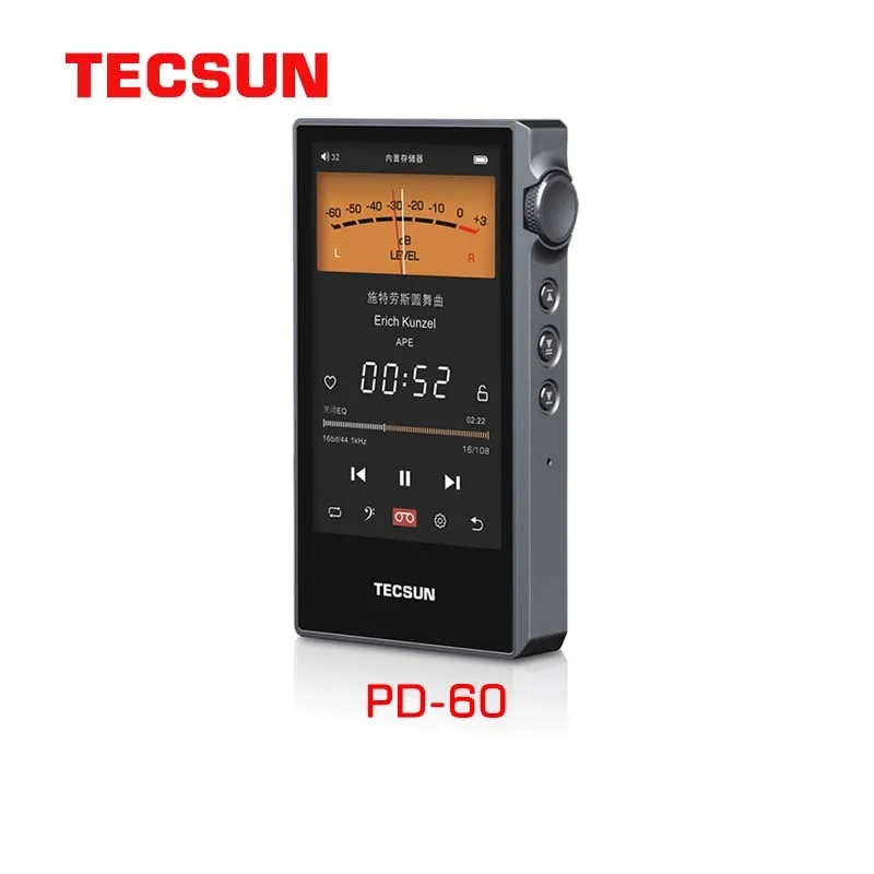 Tecsun PD-60 4 inç IPS dokunma - Audio Music Equalizer incelemesi ve fiyatı