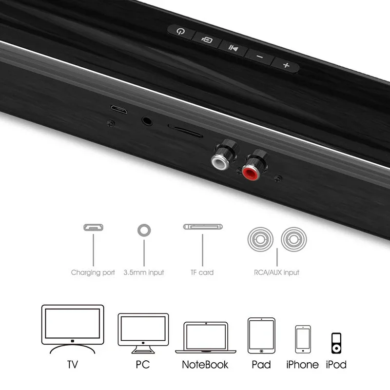 40W Kablosuz Bluetooth Soundba - Audio Music Visualizer incelemesi ve fiyatı