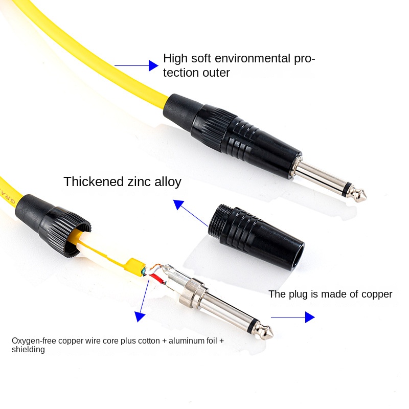 6.5mm Jack ses kablosu 6.35 Ja - Audio Music Mixer incelemesi ve fiyatı