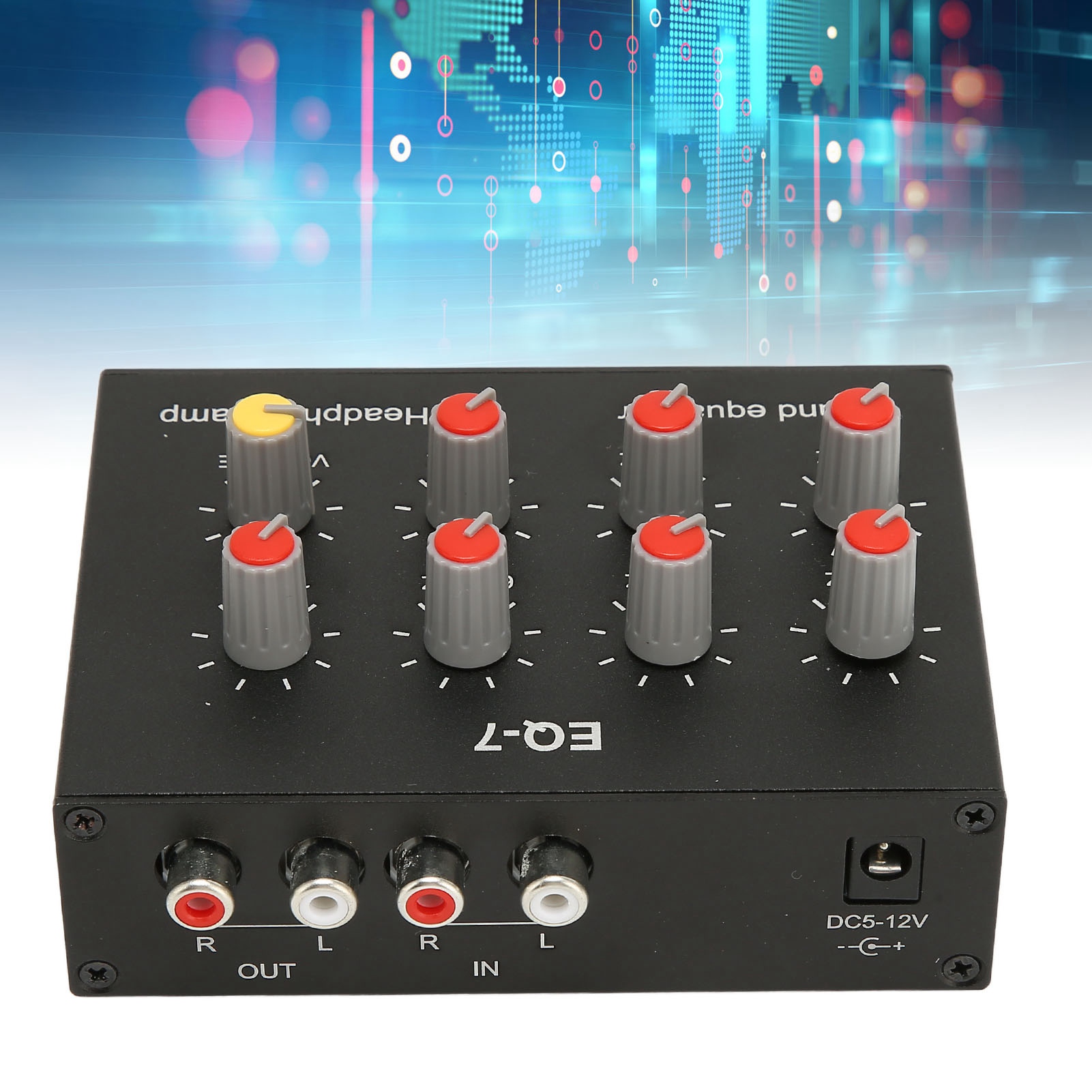 7 Bant Ses Ekolayzır RCA Çıkış - Audio Music Equalizer incelemesi ve fiyatı