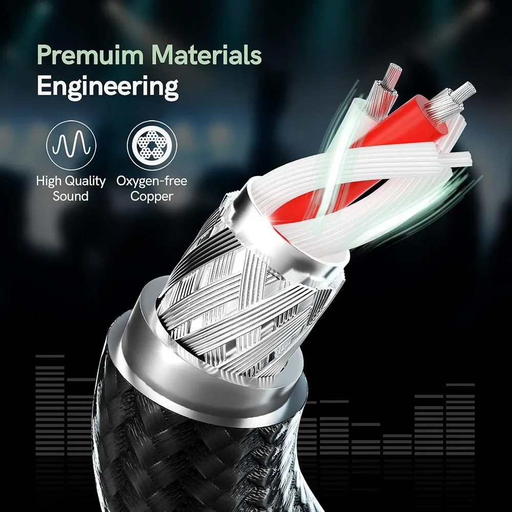XLR erkek 6.35mm TRS dengeli k - Audio Music Mixer incelemesi ve fiyatı