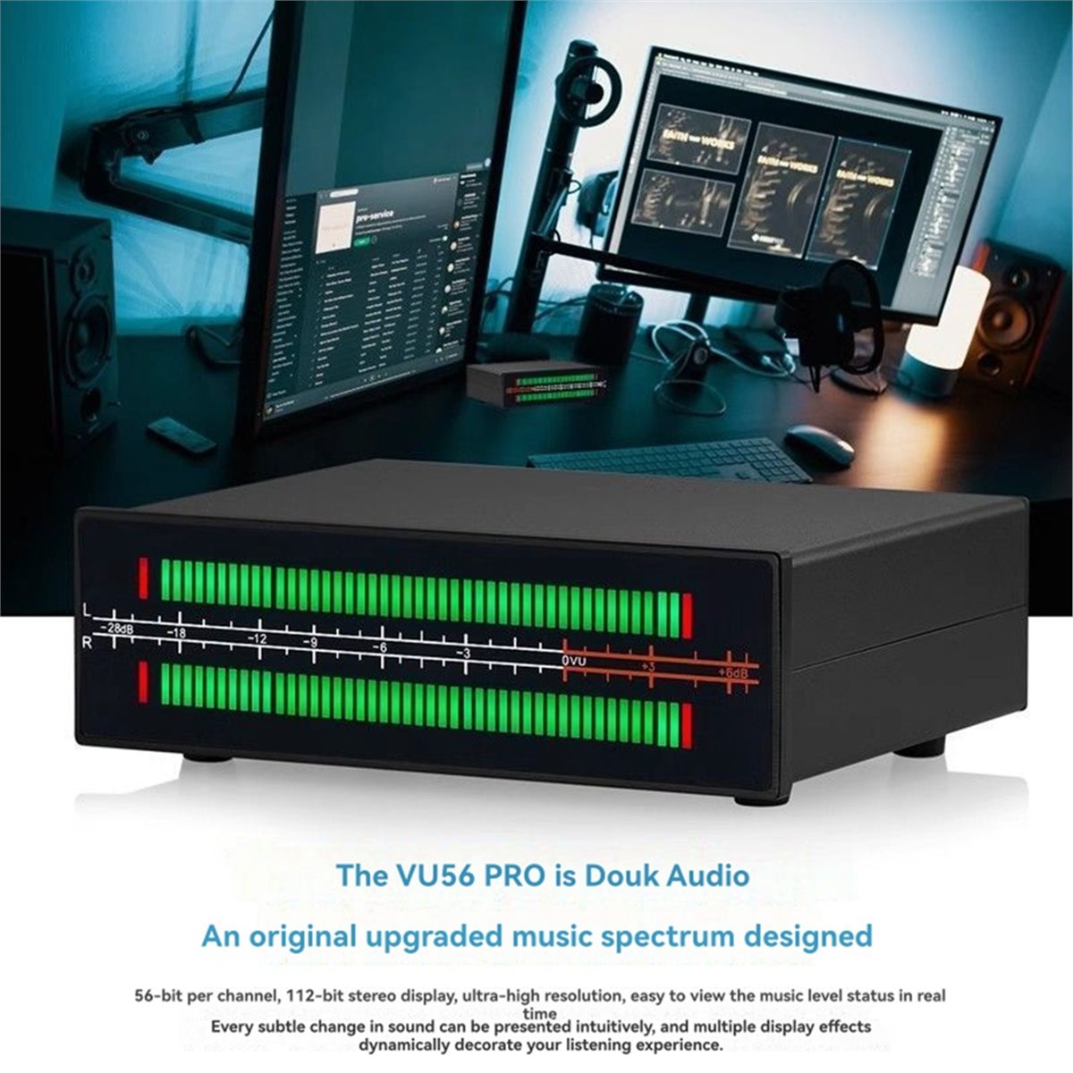A40I VU56-PRO Çift Kanallı Müz - Audio Music Visualizer incelemesi ve fiyatı