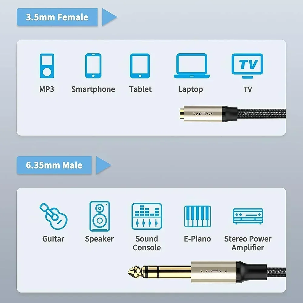 6.35mm 3.5mm Kulaklık Adaptörü - Audio Music Mixer incelemesi ve fiyatı